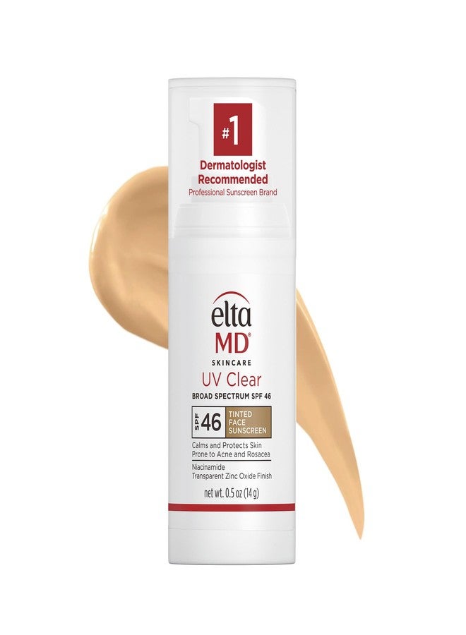 EltaMD UV Clear Tinted Face Sunscreen, SPF 46 Oil- Free with Zinc Oxide, Dermatologist Recommended, Stocking Stuffer - Image 1